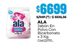 Ala - Jabón En Polvo Con Bicarbonato