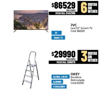 JVC - Led 32" Smart TV Cód: 86529