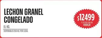 LECHON GRANEL CONGELADO