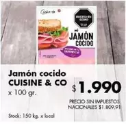 X$ - Jamón cocido