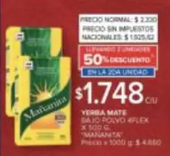 Mañanita - YERBA MATE SAJO POLVO FLEX