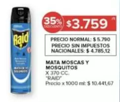 Raid - MATA MOSCAS Y MOSQUITOS