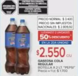 Pepsi - GASEOSA COLA REGULAR