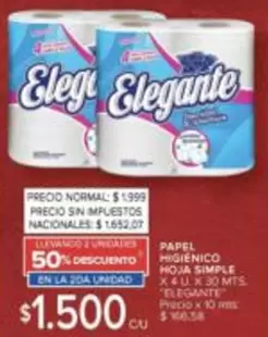 Elegante - PAPEL HIGIENICO