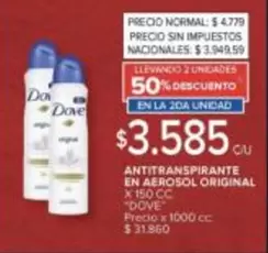 Dove - ANTITRANSPIRANTE EN AEROSOL ORIGINAL