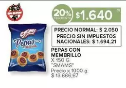 X$ - PEPAS CON MEMBRILLO