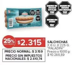 Paladini - SALCHICHAS