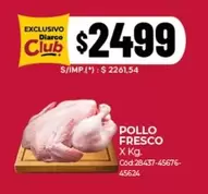 X$ - POLLO FRESCO