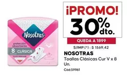 Nosotras - Toallas Clásicas Cur V x 8