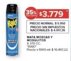 Raid - MATA MOSCAS Y MOSQUITOS