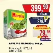 Marolio - ARVEJAS x 340 gr.
