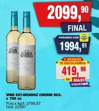 Estancia - EST.MENDOZ CHENIN DCE.
