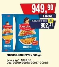 Lucchetti - FIDEOS LUCCHETTI