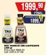 TAUDELTA CON AJO/PICANTE