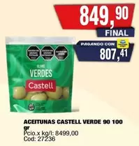 Castell - ACEITUNAS VERDE 90 100