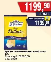 La paulina - QUESO RALLADO X 40