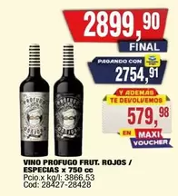 X$ - VINO FRUT. ROJOS / ESPECIAS