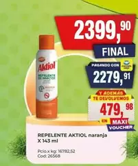 Aktiol - REPELENTE AKTIOL naranja