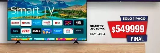 JVC - TV 50" 4K
