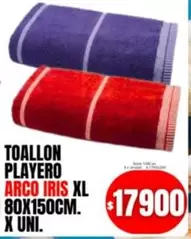 XL - TOALLON PLAYERO ARCO IRIS