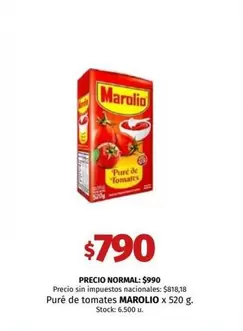 Marolio - Puré de tomates