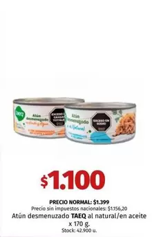 X$ - Atún desmenuzado al natural/en aceite