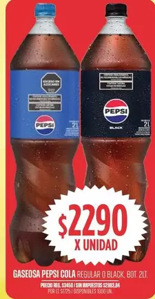 Pepsi - COLA REGULAR O BLACK