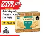 X$ - Galleta Hogareña Salvado + 3 x 200 Gr Cod. 51588
