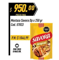Savora - Mostaza Dp x 250 gr Cod. 57833