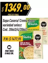 Knorr - Sopa Casera/ Crema variedad selecc