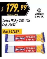Misky - Turron 25Gr 1Un Cod. 23837