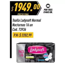 Ladysoft - Normal Nocturnas 16 un Cod. 73936