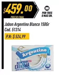 Argentino - Jabon Blanco 150Gr Cod. 51314