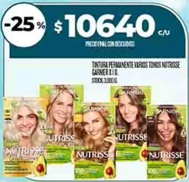 GARNIER - TINTURA PERMANENTE VARIOS TONOS