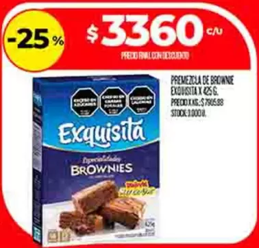 Exquisita - PREMEZCLA DE BROWNIE