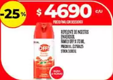 Off - REPELENTE DE INSECTOS ENAEROSOL