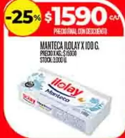 Ilolay - MANTECA X 100 G