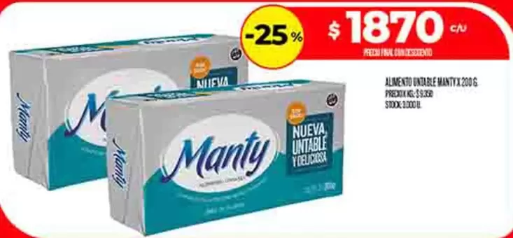 Manty - ALIMENTO UNTABLE