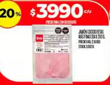 Mas - JAMON COCIDO FETAS MAS FINAS