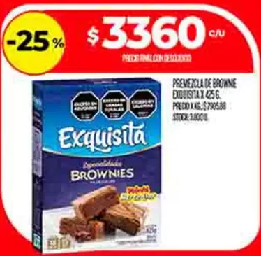 Exquisita - PREMEZCLA DE BROWNE