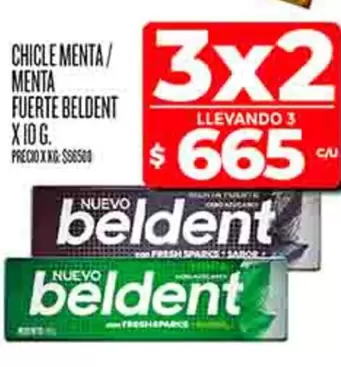Beldent - CHICLE MENTA/MENTA FUERTE
