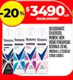 Rexona - DESODORANTE EN AEROSOL WOMEN/MEN