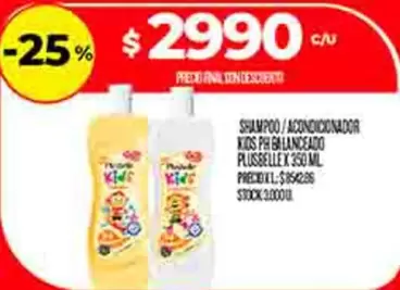 SHAMPOO/ACONDICIONADOR KIDS PH BALANCEADO