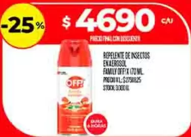 Off - REPELENTE DE INSECTOS ENAEROSOL
