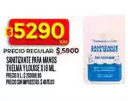 SANITIZANTE PARA MANOS