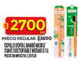 Suave - CEPILLO DENTAL BAMBU MEDIO SUAVE SUSTENTABLE