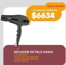 Kanji - SECADOR DE PELO KANJI KJHHD1800
