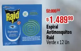 Raid - Espiral Antimosquitos
