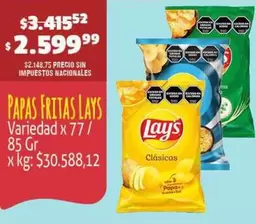 Variedad - PAPAS FRITAS