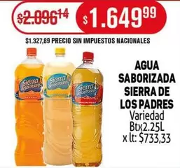 Sierra de los Padres - AGUA SABORIZADA